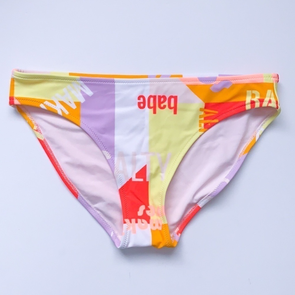 NWOT Aerie Multi Color Babe Bikini Bottoms
